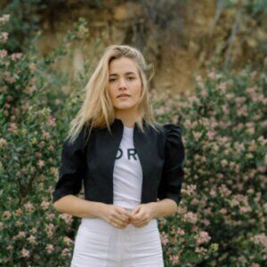 Horses atelier ROMY jacket in black canvas